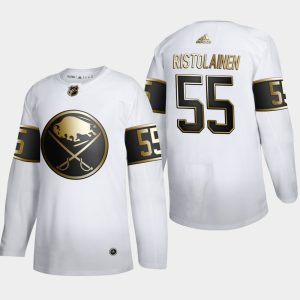 Herren Buffalo Sabres Eishockey Trikot Rasmus Ristolainen #55 Golden Edition Weiß Authentic